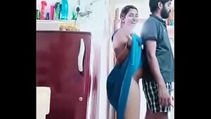 Swathi naidu romance with boyfriend while cooking